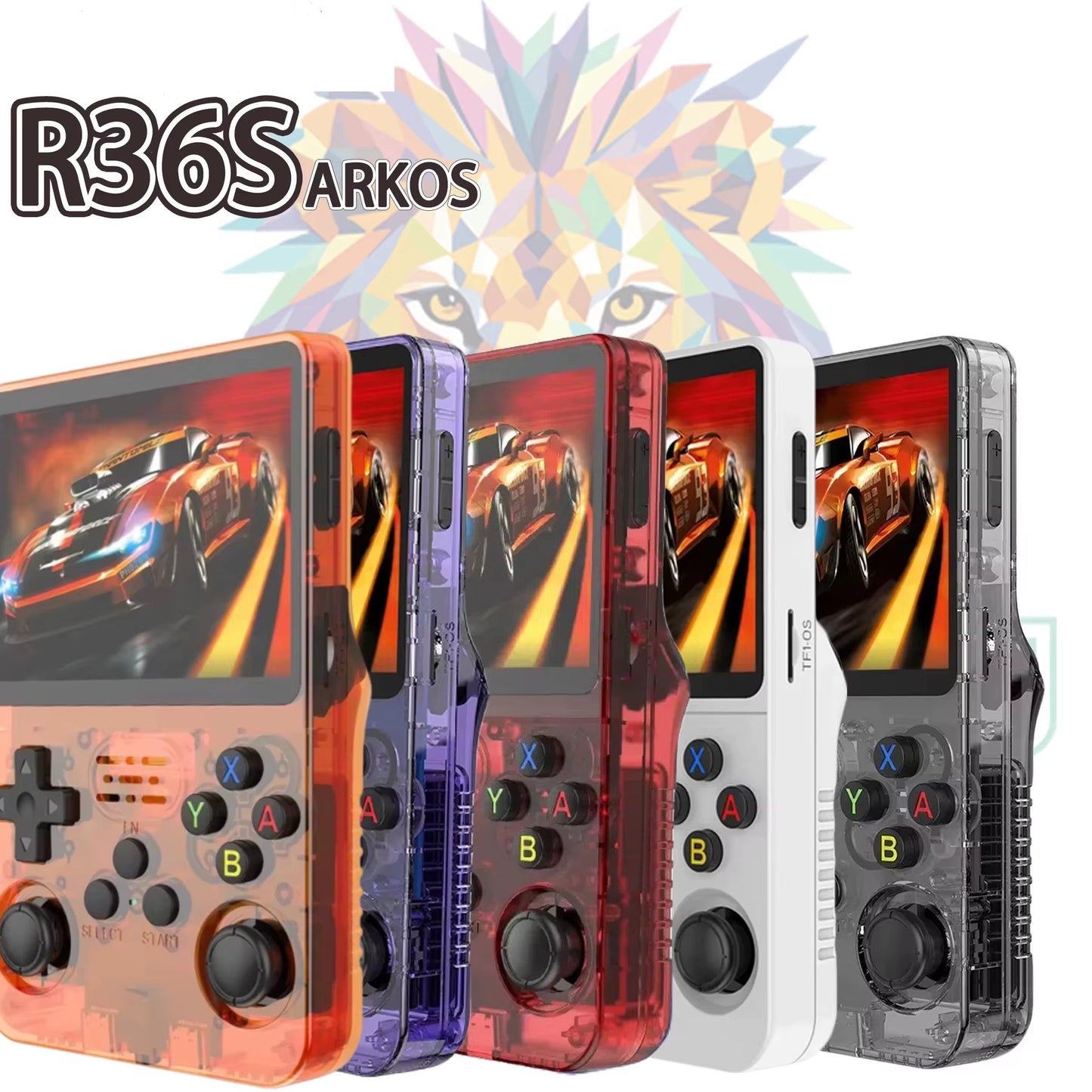 R36S Retro Handheld Video Game Console Single Card Consolas Classic Open Source Arkos System Games Players 3.5Inch IPS Screen