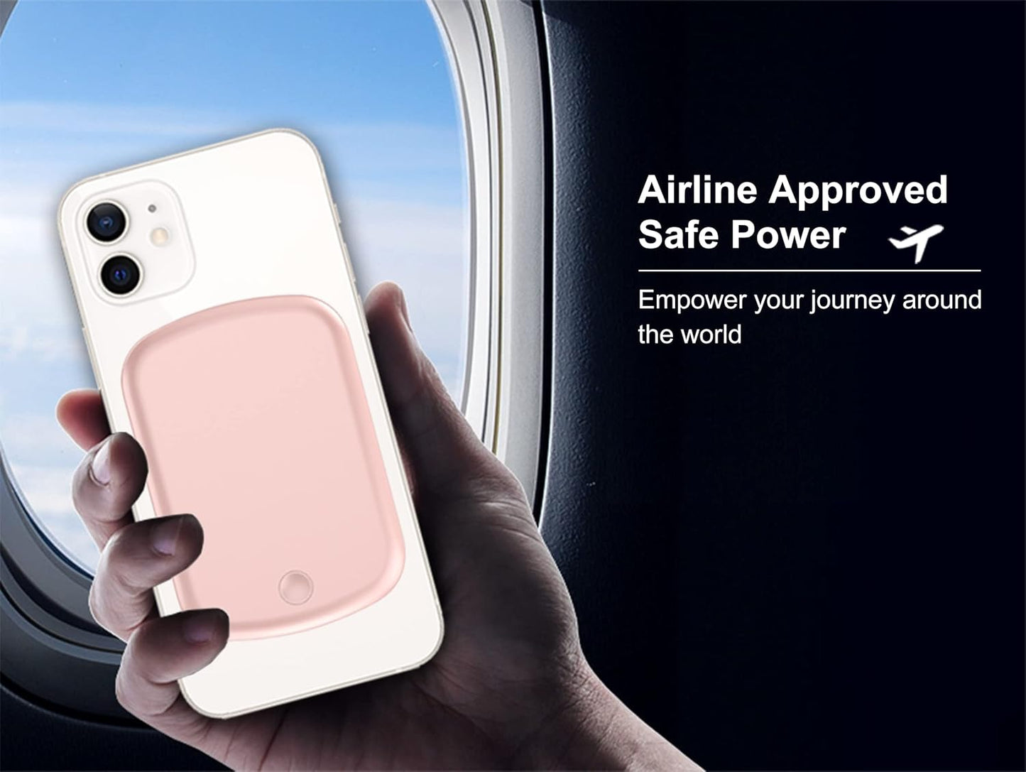 Power Bank, 10000Mah Wireless Portable Charger 18W Fast Charging 20W Quick Charge with Type C Cable Battery Pack for Iphone 17/16/15/14/13/12 Series